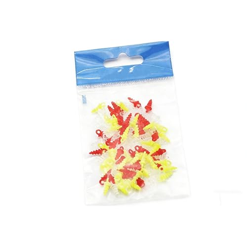 100 piezas de tornillos plásticos de colores mixtos