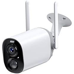 Camara Netvue Exterior NETVUE Camara de Vigilancia WiFi Exterior con Batería Recargable, Cámara IP Seguridad 1080P sin Cables, Audio Bidireccional, Visión Nocturna en Color, Detección de Movimiento, IP65 Impermeable