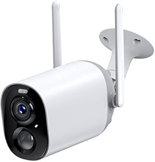 NETVUE Security Camera Outdoor Wireless Battery, Outdoor Camera with Color Night Vision/PIR Motion Sensor, CCTV Camera with Siren/Flashlight Alarm, 2-Way Audio, Battery Operated Security Camera WiFi