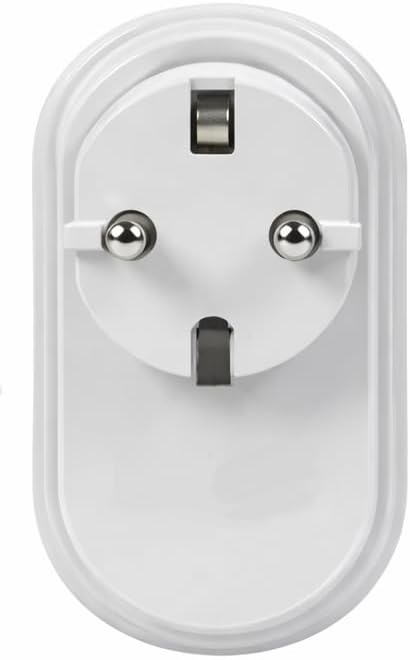 2'li Golyat Fiş, İkili Topraklı Duvar Tipi Priz Çoklayıcı Fiş, 16A 250 Volt, Max 3600 Watt (Beyaz)