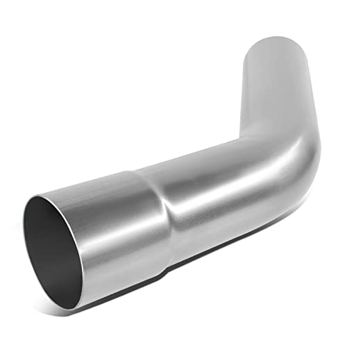 Image of DNA MOTORING ZTL-PP-30-45-RAW 45 Degree DIY Custom Mandrel Exhaust Tubing, 3 inch OD, Mild Steel,Universal Fit