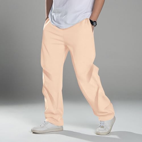 Mens Sweatpants Open Bottom Joggers for Men with Pockets Loose Fit Athletic Pants for Running,Casual4