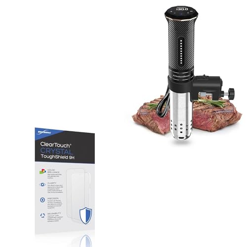 BoxWave Screen Protector Compatible with KitchenBoss Sous Vide G300PT - ClearTouch Crystal ToughShield 9H (2-Pack), Clear 9H Tough Flexible Film Screen Protector