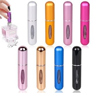 Travel Mini Perfume Refillable Atomizer Container, Portable Perfume Spray Bottle, Travel Perfume Scent Pump Case Fragrance Empty Spray Bottle for Traveling and Outgoingn (Pack of 1)