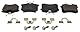 MAPCO Bremsbeläge Satz Bremsklötze Bremssteine Set Hinten 6492
