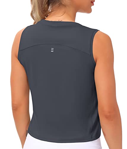 Image of THE GYM PEOPLE Women's Workout Tops in Ice Silk Quick Dry Sleeveless