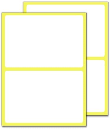 150 x 100 mm, 60 Pieces - Large White Sticky Labels Stickers