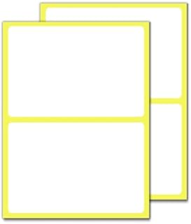 150 x 100 mm, 60 Pieces - Large White Sticky Labels Stickers