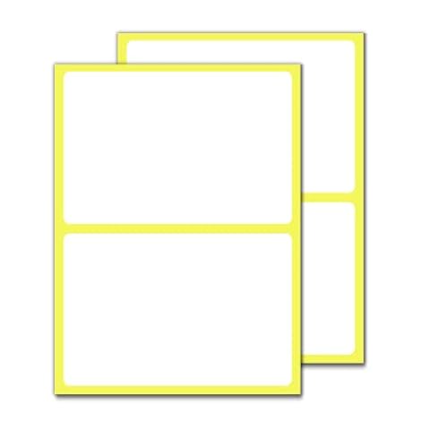 150 x 100 mm, 60 Sztuk - Duże Białe Naklejki Cenowe Etykieta Samoprzylepna Do Pisania