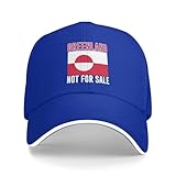 XingFox Le Groenland n'est Pas à Vendre. Casquette « J'aime Le Groenland n'est Pas à Vendre ». Casquette Gratuite du Groenland pour Hommes et Femmes (Noire).