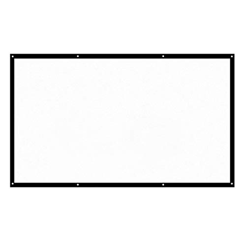Pantalla de proyector portátil de 100 pulgadas y formato 16:9 plegable para cine en casa exterior