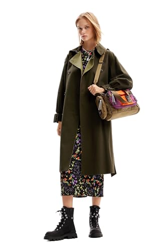 Trench Tissé Desigual Femme - Finition Woven Premium et Coupe Ajustée