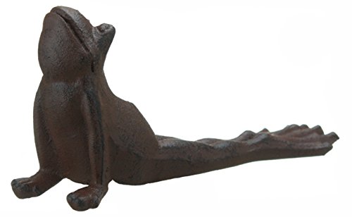 Brown Cast Iron Frog Door Wedge