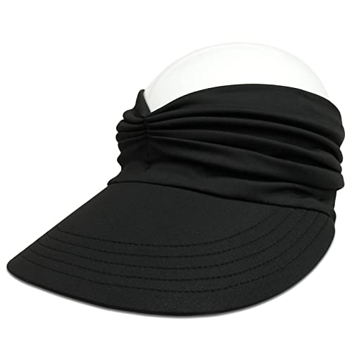Womens Sun Visor Hat Wide Brim Summer UV Protection Beach Sport Cap