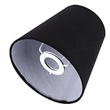 KALLORY Cloth Lampshade Lamp Cover Black Fabric Lamp Shade Accessory for Wall Suitable for Home Lighting Tools
