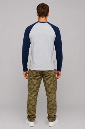 Image of FN3 Men's Regular Fit Color Block Raglan Sleeve Tshirt|| Tshirt for Men