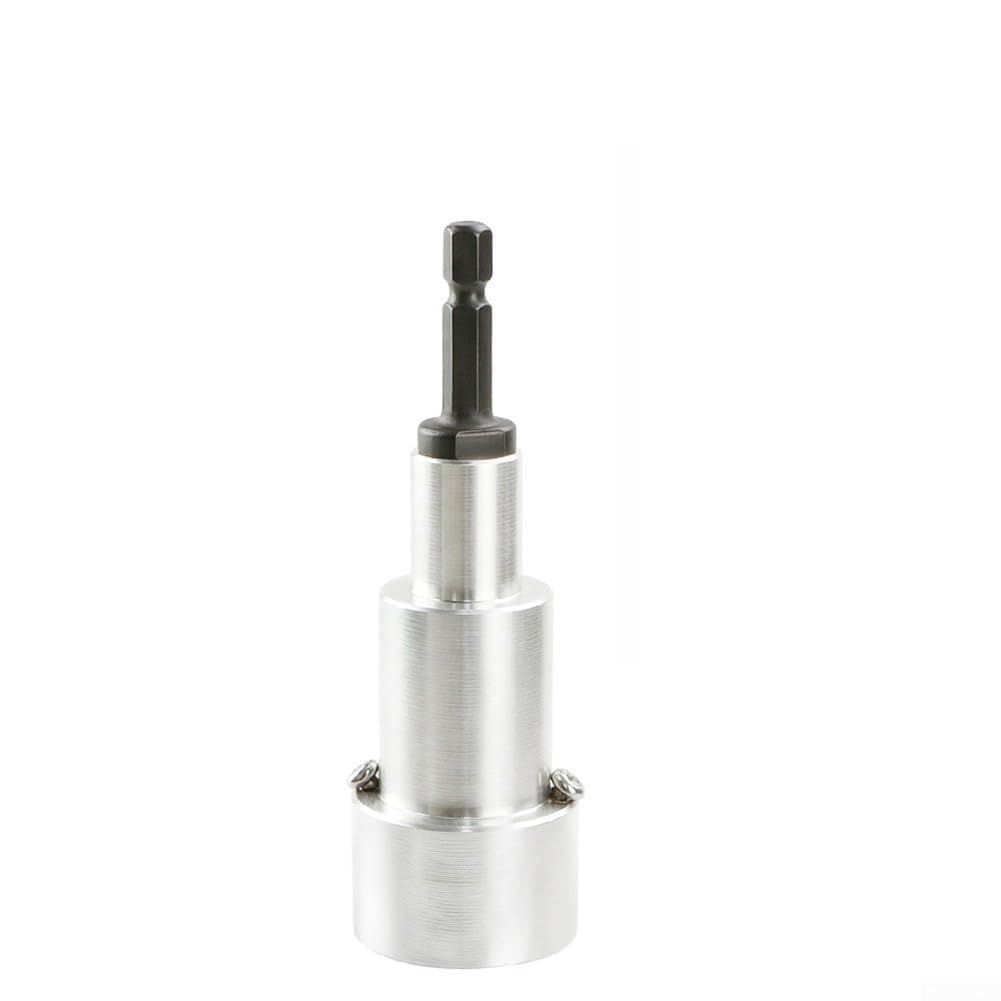 Ręczna elektryczna głowica maszyny do zamykania butelek z trzpieniem sześciokątnym 1/10.2 cm do 8-18 mm biały plastikowy adapter wiertła uszczelniającego narzędzie (11-12 mm)