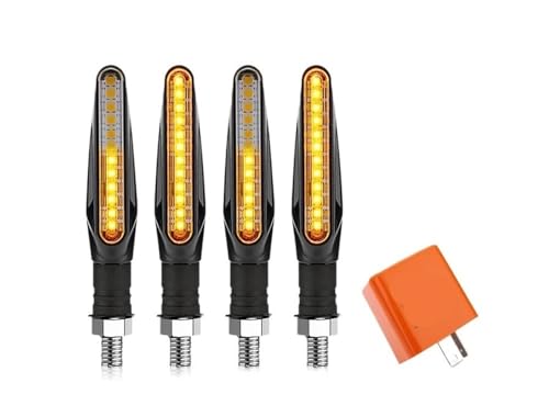 Clignotants LED pour moto momt universels avec relais et feu DRL ambre
