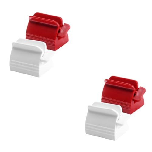 FOMIYES 4 Pcs Tube Squeezer Toothpaste Roller Squeezer Manual Juicer Toothpaste Winder Toothpaste Squeezer Toothbrush Dispenser Toothpaste Tube Roller Toothpaste Dispenser Hand Juicer