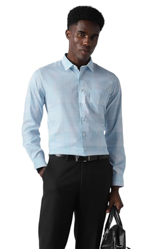 Image of Van Heusen Mens Checkered Full Sleeve Shirt | Timeless Pattern | Smart Comfortable Styling