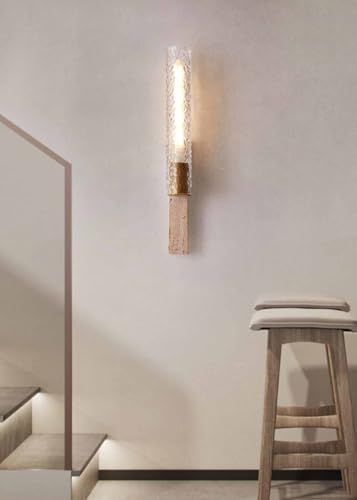 Lámpara con pantalla de vidrio beige para iluminar y decorar dormitorios amplios 6