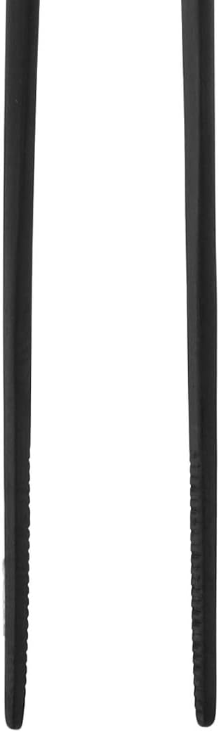 Mercer Culinary 18-8 Stainless Steel Precision Plus Chef Plating Tong, Offset, 6-1/2 Inch Tip, Matte Black