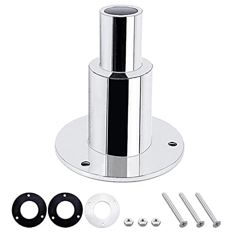 Stainless Steel 316 Straight / 135 Degree Thru Hull Exhaust Skin, Exhaust Extension Kit for 24mm Tube Pipe Socket Hardware, Pipe Exhaust Kit for Diesel Parking heaters Cover