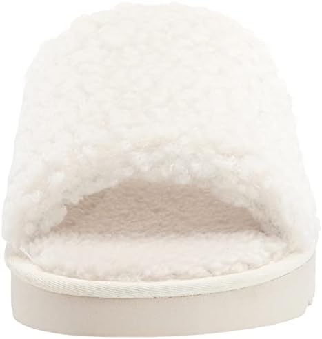 Nine West Women's Fuzzie2 Flat Sandal, Ivory, 6 | Image 1