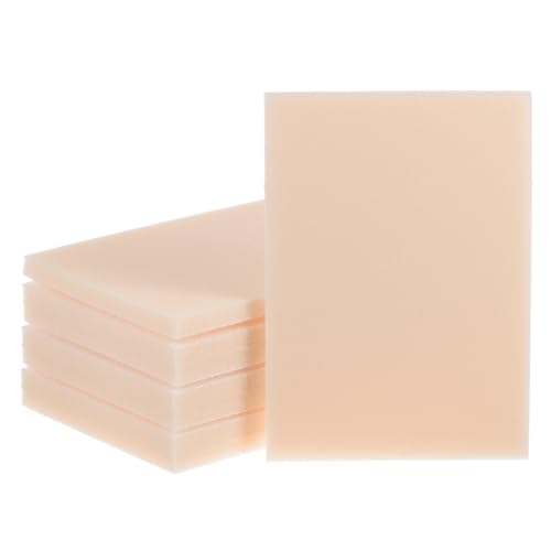 QUARKZMAN 8pz Spugne Abrasive 4 x 2-3/4 Spugne Abrasive 1200-1500 Grana Mano Foglio Carta Vetrata Bagnata Asciutta Modelli Cartongesso Metallo Legno Mobili Lucidatura, Beige