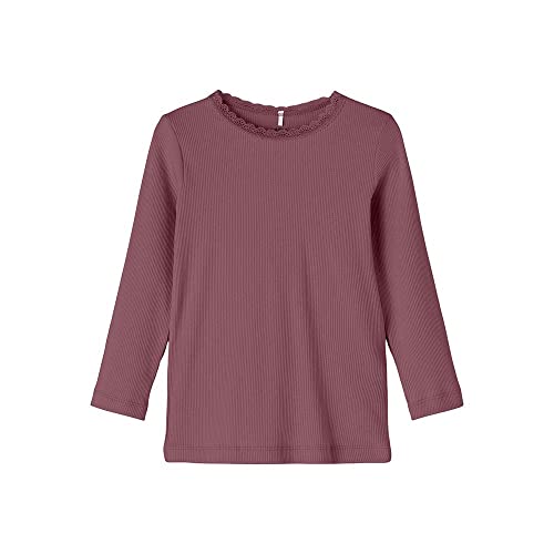 NAME IT Mädchen Nmfkab Ls Noos Top, Nocturne, 110 EU