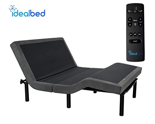Idealbed 5I Custom Adjustable Bed Base, Wall Hugger, Massage, Zero-Gravity, Dual Usb Charger, One Touch Comfort, Programmable Memory, Night Light, Advanced Smooth Silent Motion (Queen) #TOP1