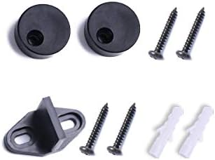 SMARTSTANDARD Sliding Barn Door Hardware Hangers 2pcs (Black) (J Shape Hangers)