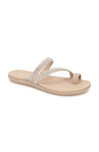 Kenneth Cole Sandale plate Femme Gia en noir style minimaliste