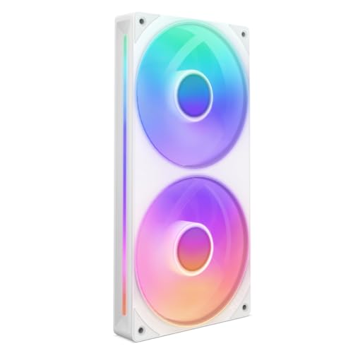 NZXT F240 RGB Core - Telaio singolo 240 mm con 2 ventole RGB 120 mm - Controllo velocità...