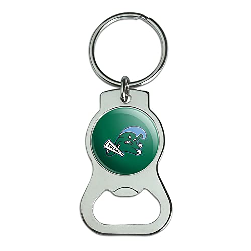 GRAPHICS & MORE Tulane University Primary Logo Keychain with Bottle Cap Opener