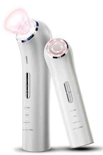 美顔器 EMS【正規品 1台多役】 美容器 目元ケア RF美顔器 イオン導入...