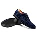 HEEZ Men's Dress Shoes Non Slip, Formal Tuxedo Shoes for Men with Velvet Upper, Lace Up Oxford for Wedding Prom Party Dance Business Blue