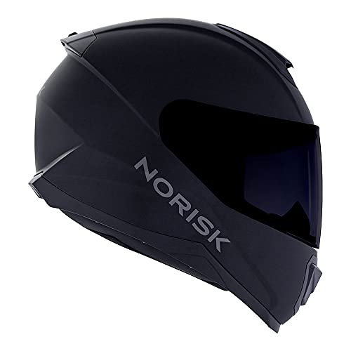 CAPACETE NORISK RAZOR MONOCOLOR PRETO FOSCO 58/M