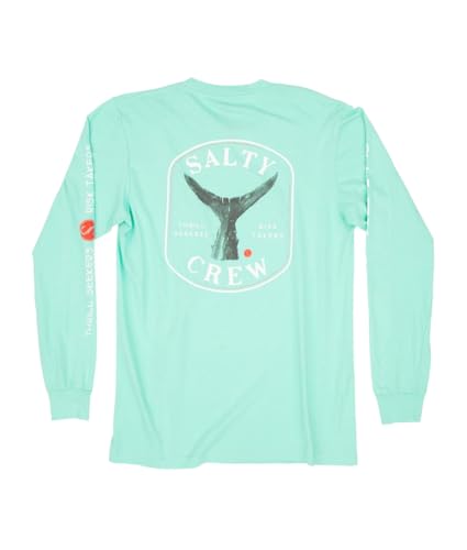 Salty Crew Fishstone Premium L/S Tee - Men's Fashion Casual Short Sleeve T-Shirt Cotton - Regular Fit