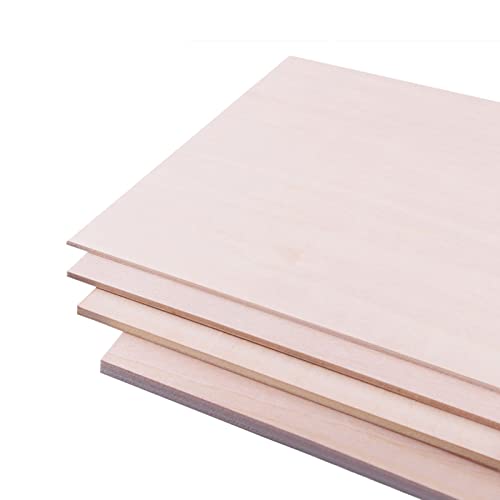 Hojas de madera balsa finas tilo Tablero contrachapada for pasatiempos for pirograbado calado 21 X 30 cm 2 piezas(21 * 30 * 0.50Cm)