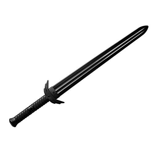 Martial Arts Black Polypropylene Plastic European Sparring Medieval Training Sword - V2
