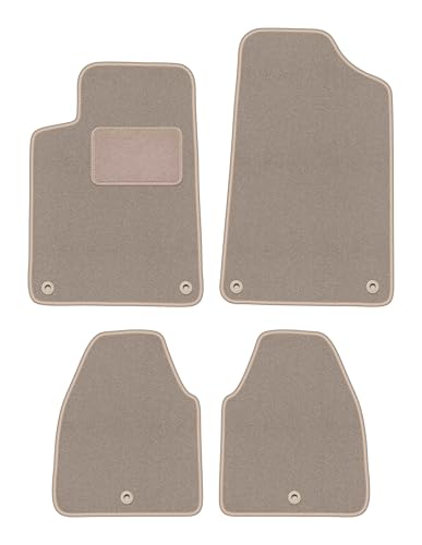 Tapis de voiture Citroen C6 contre l'usure de la moquette avec velours beige