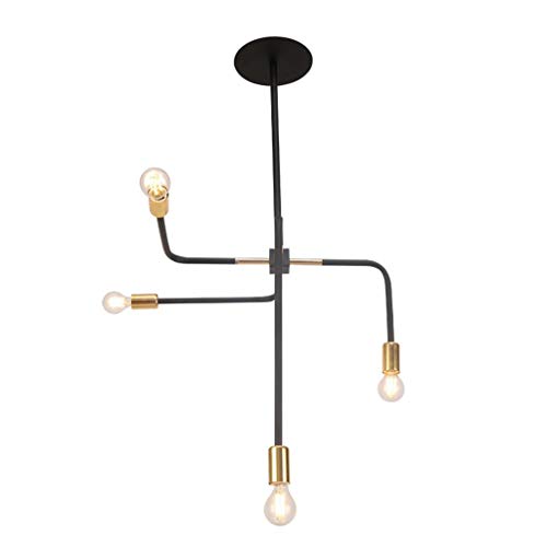 Lustres modernes de plafond 4 luminaires pour éclairage de maison