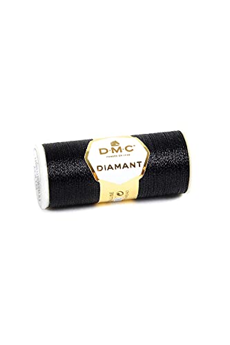 Image of DMC Diamant Metallic Needlework Thread, 38.2-Yard, Ebony