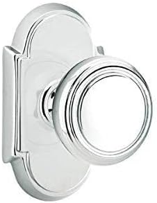 Miniatura 9 de Emtek Juego de paso, roseta estilo 8, perilla Norwich, níquel pulido US14