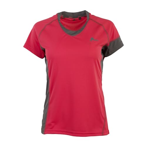 Ande Cecilia Lady T-Shirt, Rosa Paradiso/Antracite, S para Mujer