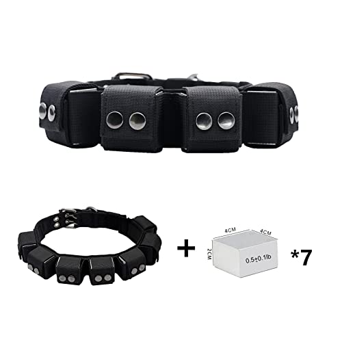Walktime Tactical Weighted Dog Collar - Weights for Training & Exercise - Small, Medium, Large Dogs, Black, Neck Size 20" - 24" / XL - Image 3