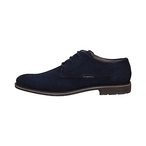 Image of bugatti Men's Dark Blue Business Oxford Lace-up Shoes 9 US