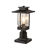 KELIDEN Outdoor Post Light Fixtures Anti-Rust Matte Black Post Light Outdoor IP65 Waterproof Outdoor