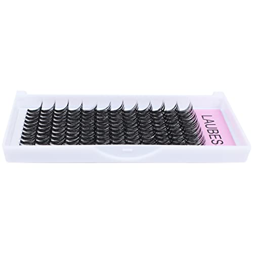 Image of Eyelash Clusters LAUBESS Lash Clusters Individual Lashes Cluster Eyelash Extensions DIY at Home Waterproof Cluster Lashes (40D-D-13)